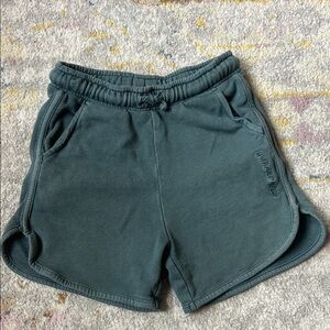 Zara Cozy Dark Teal Sweat Shorts